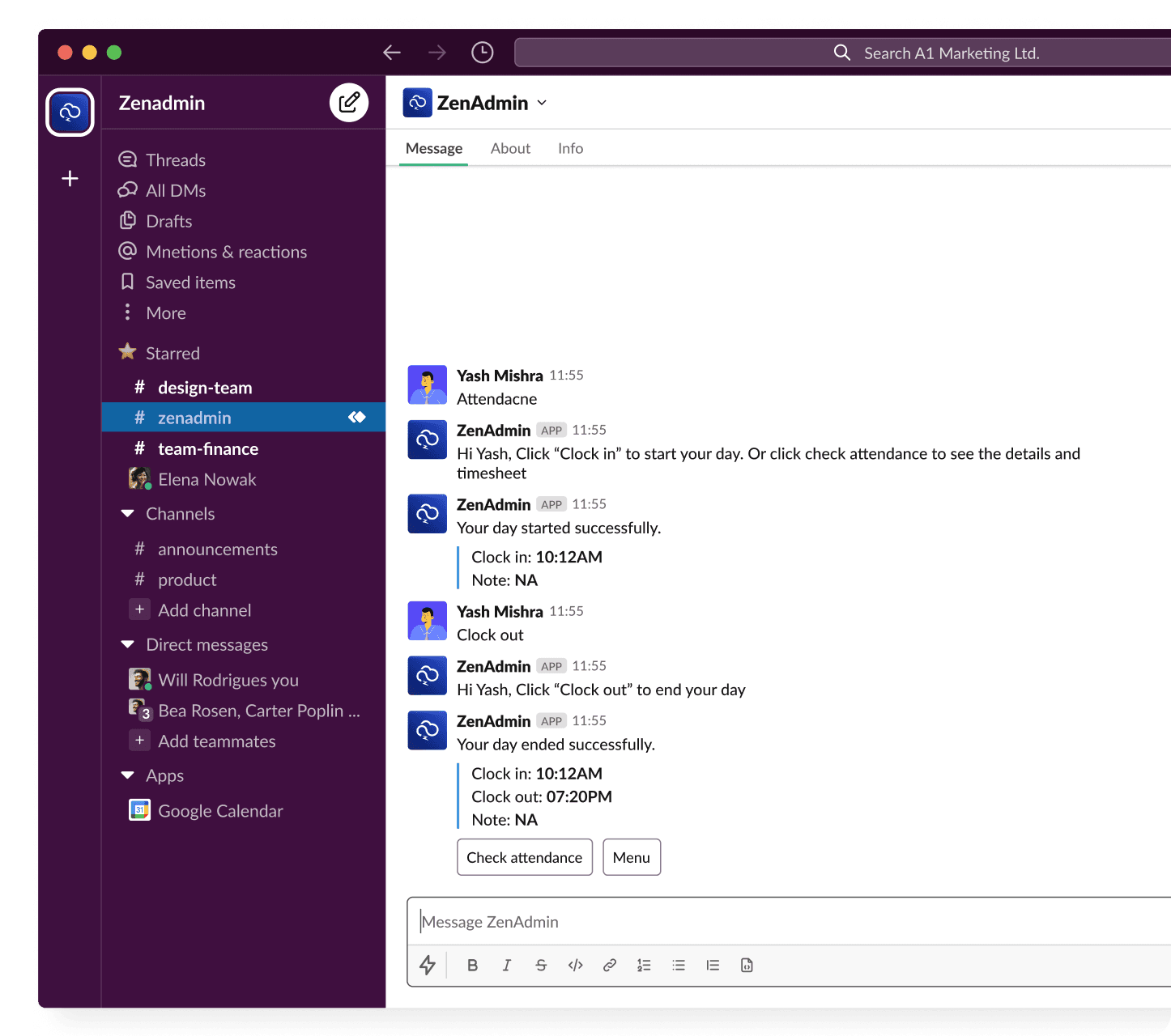ZenAdmin works