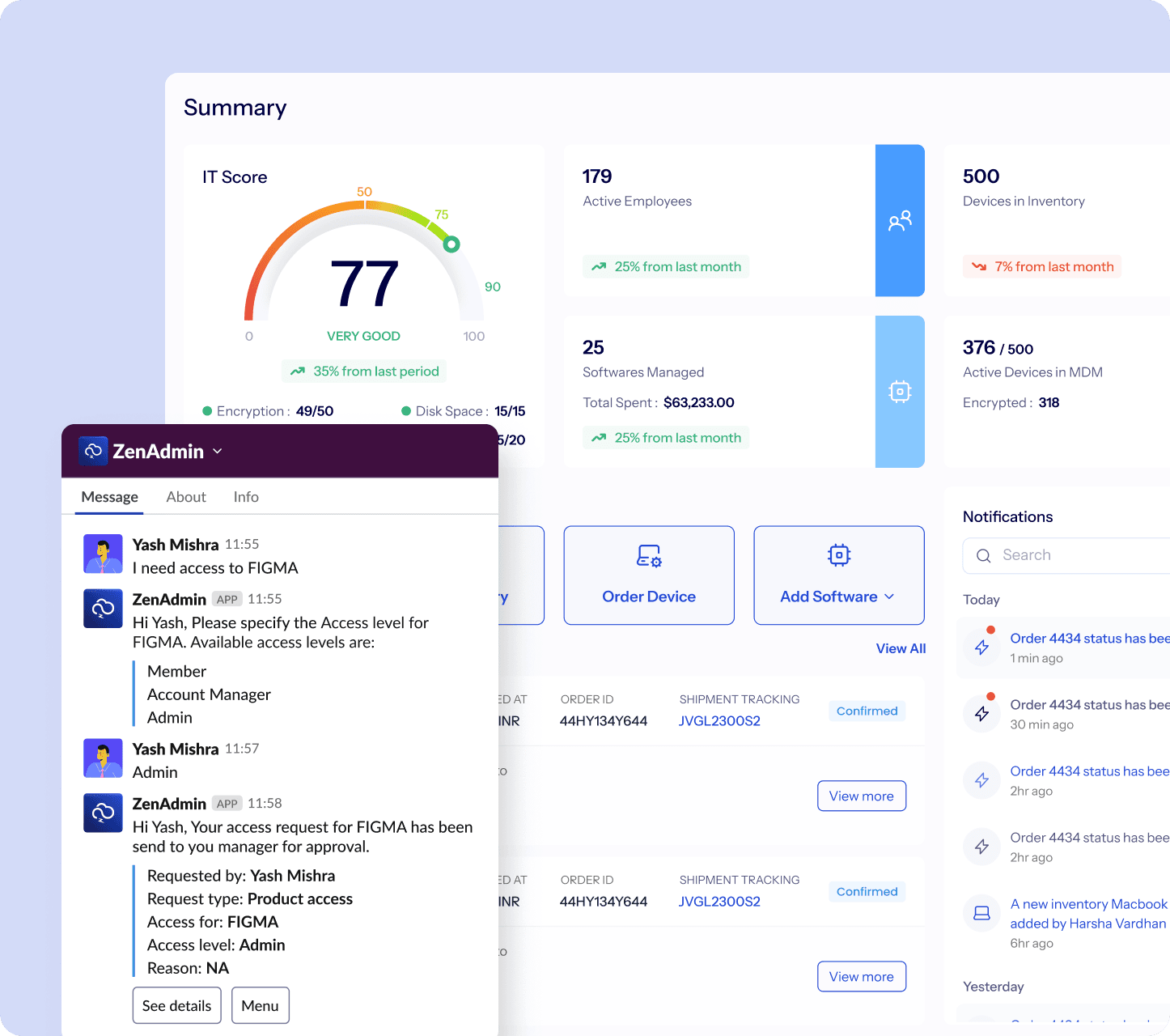 ZenAdmin works